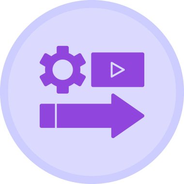 Teçhizat Web simgesi basit illüstrasyon