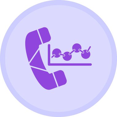 Bir telefon simgesinin vektör illüstrasyonu