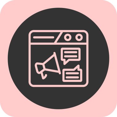 Web simgesi vektör illüstrasyonu