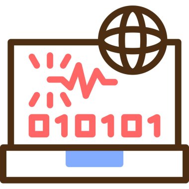 genel ağ simgesi basit illüstrasyon