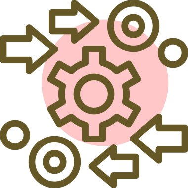 Teçhizat Web simgesi basit illüstrasyon