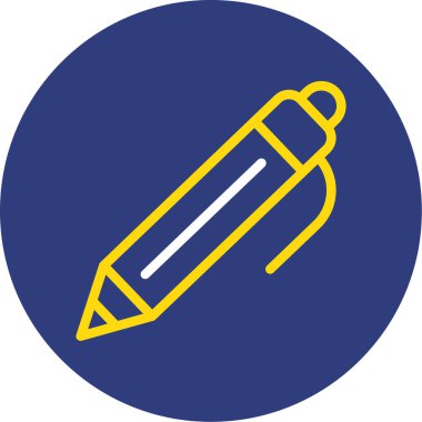 Kalem. Web simgesi basit illüstrasyon