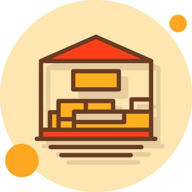 Otel simgesi vektör illüstrasyonu