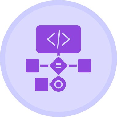 Web kodlama simgesi basit illüstrasyon