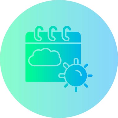 Hava durumu simgesi, vektör illüstrasyonu