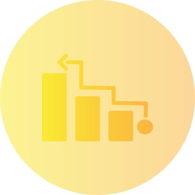 Modern grafik simgesinin vektör illüstrasyonu