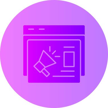 tarayıcı simgesi vektör illüstrasyonu