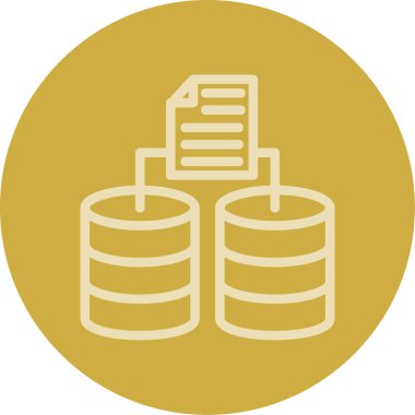 veri veritabanı sunucu simgesi - taslak biçimi