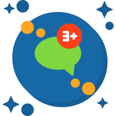 konuşma balonu simgesi, vektör illüstrasyonu