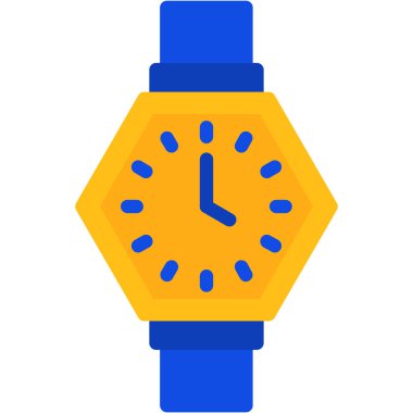 saat simgesi, basit vektör tasarımı illüstrasyonu