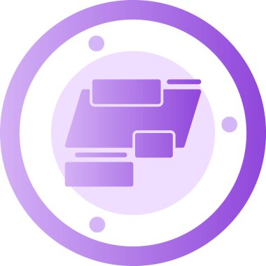 Modern bir simgenin vektör illüstrasyonu