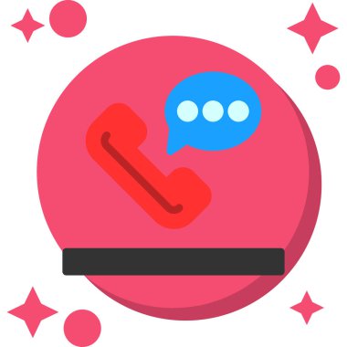 Konuş. Web simgesi basit illüstrasyon