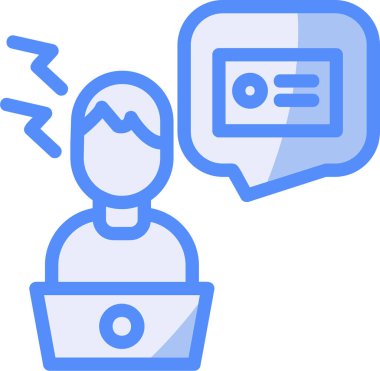 İnternet sohbeti. Basit resimleme