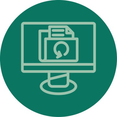 vektör dizüstü simgesi illüstrasyonu