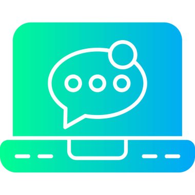 Konuş. Web simgesi basit tasarım