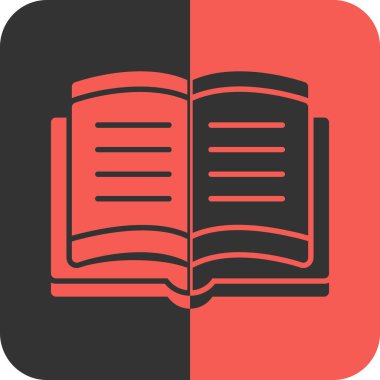 kitap simgesi, vektör illüstrasyonu