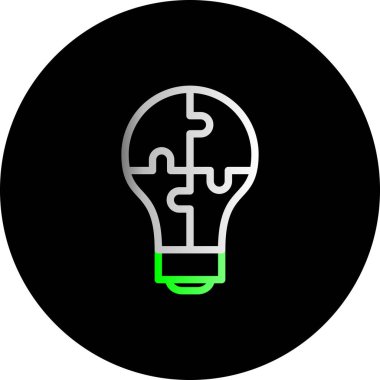 Soyut arkaplanda ampul simgesi izole edildi