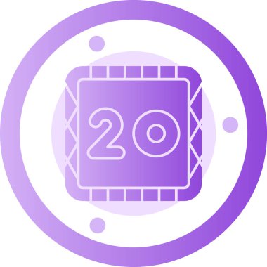 vektör 20 yıl modern simge