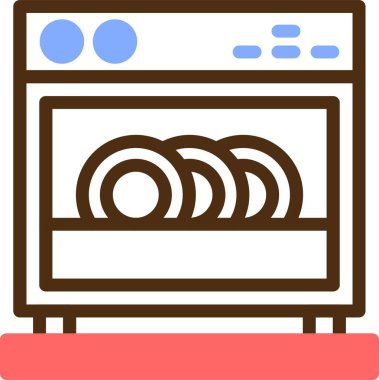 fırın ikonu vektör illüstrasyonu