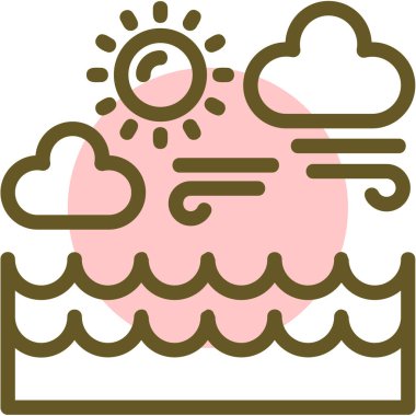 Bulut. Web simgesi basit illüstrasyon