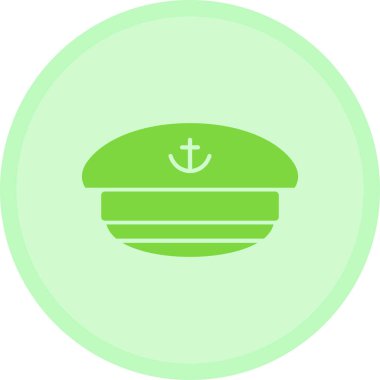 Basit şapka web simgesi, vektör illüstrasyonu