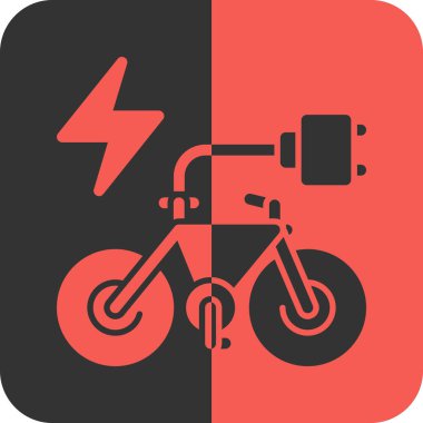 Bisiklet simgesi, vektör illüstrasyonu