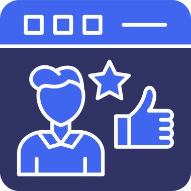 Müşteri derecelendirme geri besleme simgesi