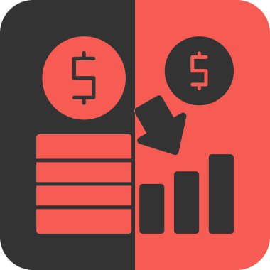 bar grafik simgesi, basit vektör illüstrasyonu