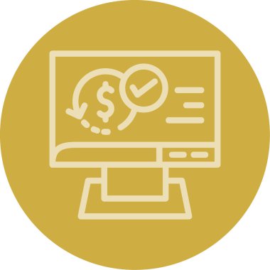 ekran simgesi, vektör illüstrasyonunu izle