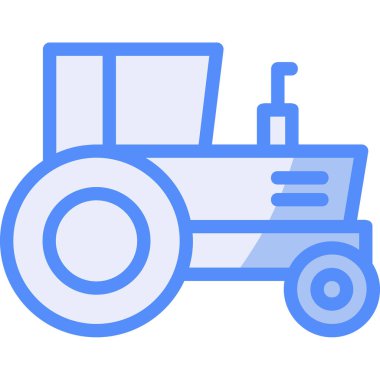 Traktör. Web simgesi basit illüstrasyon