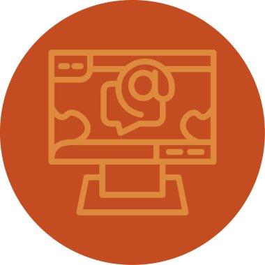 seo modern simgesinin vektör illüstrasyonu