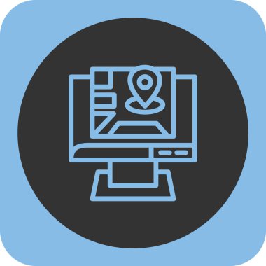 İş ve vektör illüstrasyonu için web simgesi