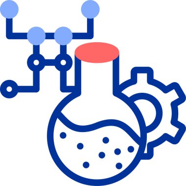 Kimyasal deney laboratuvar simgesi
