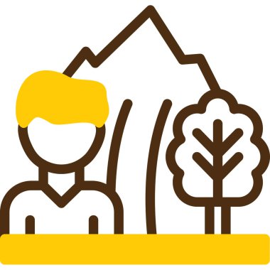 Tarım tarım tarım ikonu - ana hatları biçiminde