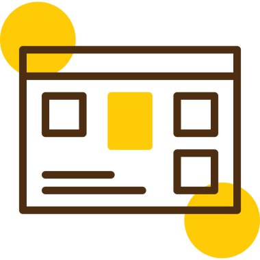 Tarayıcı web simgesi ana hat biçiminde