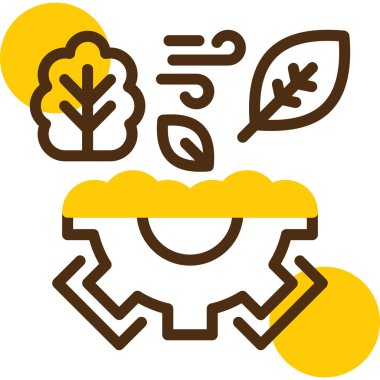 Sonbahar yaprağı simgesi, vektör illüstrasyonu