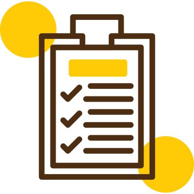 Kontrol listesi. Web simgesi basit tasarım