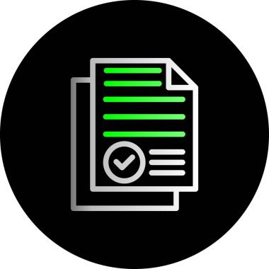 Belge simgesinin vektör illüstrasyonu