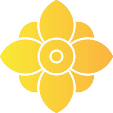 çiçek simgesi, vektör tasarımı