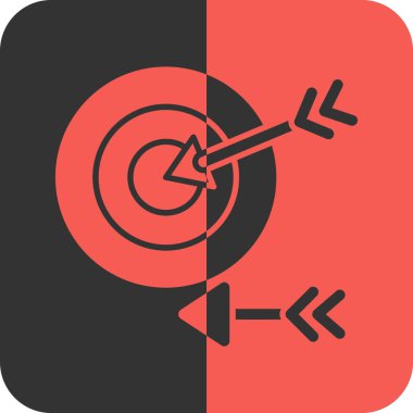 hedef simge, vektör illüstrasyonu