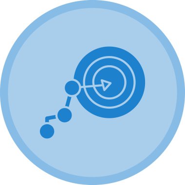 Hedef Çember ağ simgesi, vektör illüstrasyonu