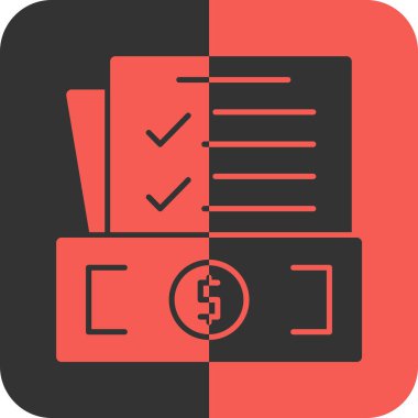 iş belge simgesi, vektör çizim