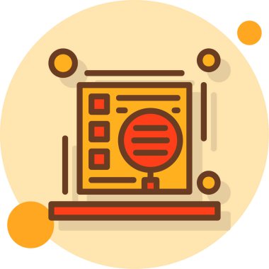 Modern müzik simgesinin vektör illüstrasyonu