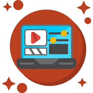 video oynatıcı vektör simgesi.