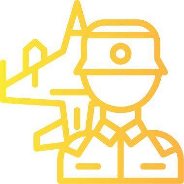 pilot. Web simgesi basit illüstrasyon