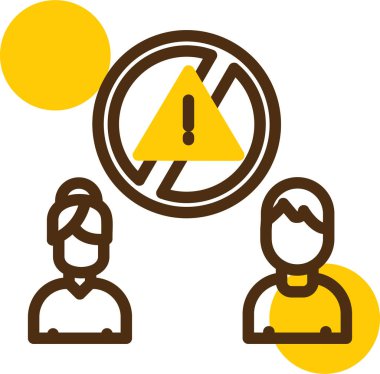 Ünlem işareti ve dikkat sembolü olan insanlar