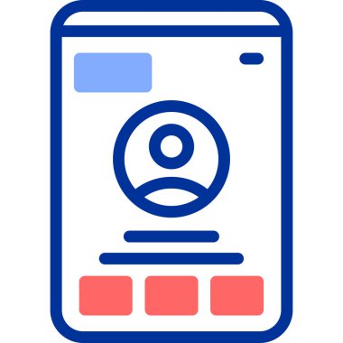 - Telefon. Web simgesi basit illüstrasyon