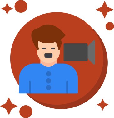 film simgesi, vektör illüstrasyonu