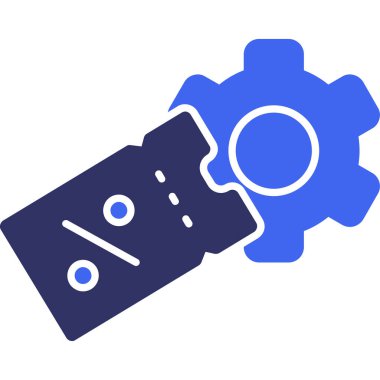 Düz stil yapay zeka robot simgesi