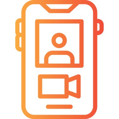 cep telefonu ikonu vektör illüstrasyonu